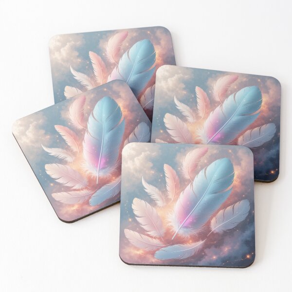 Item preview, Dreamy soft feathers in pastel colours 3 designed and sold by AussieConcepts.