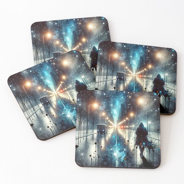 Item preview, Solitary Walk Under the Streetlights designed and sold by AnmitsuArt.