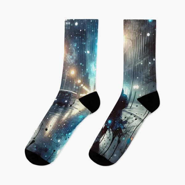 Item preview, Solitary Walk Under the Streetlights designed and sold by AnmitsuArt.