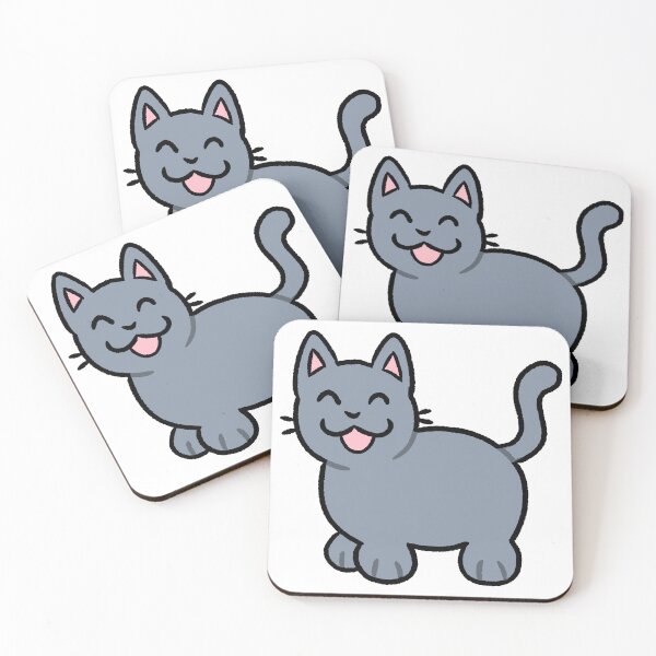 Item preview, Silly Blue Gray Cat designed and sold by ZorriSparkles.