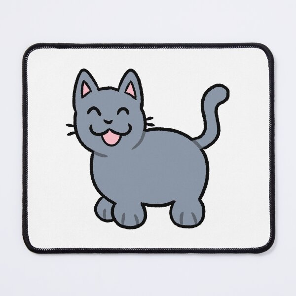 Item preview, Silly Blue Gray Cat designed and sold by ZorriSparkles.