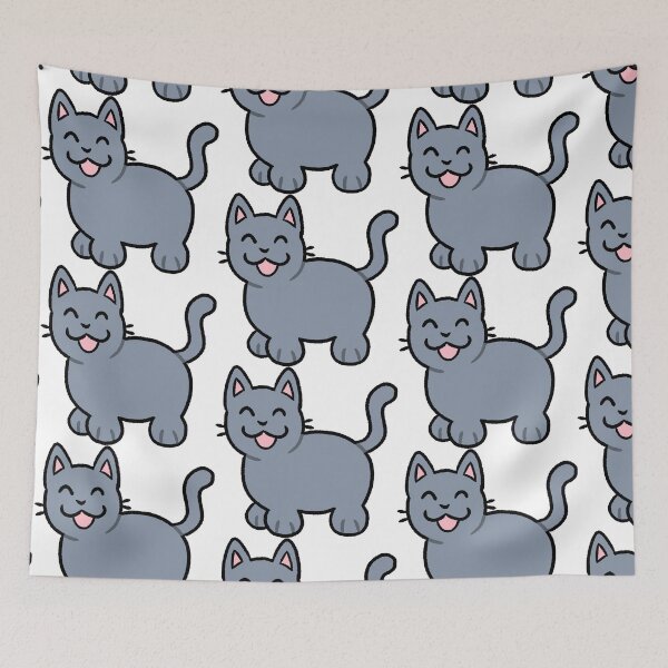 Item preview, Silly Blue Gray Cat designed and sold by ZorriSparkles.