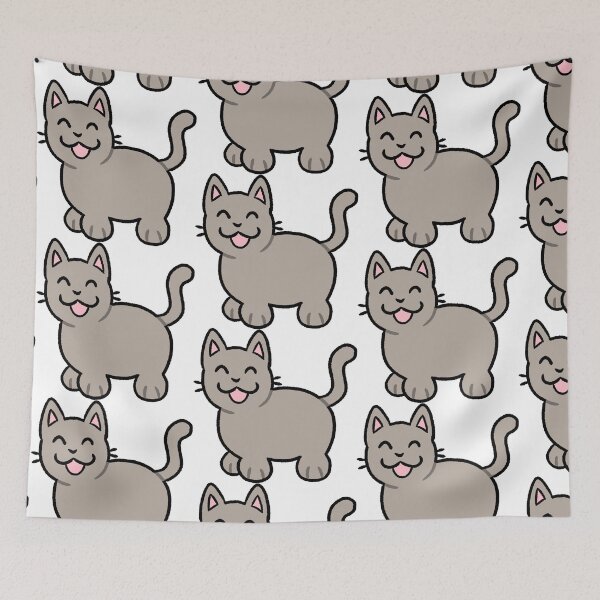 Item preview, Silly Lilac Gray Cat designed and sold by ZorriSparkles.