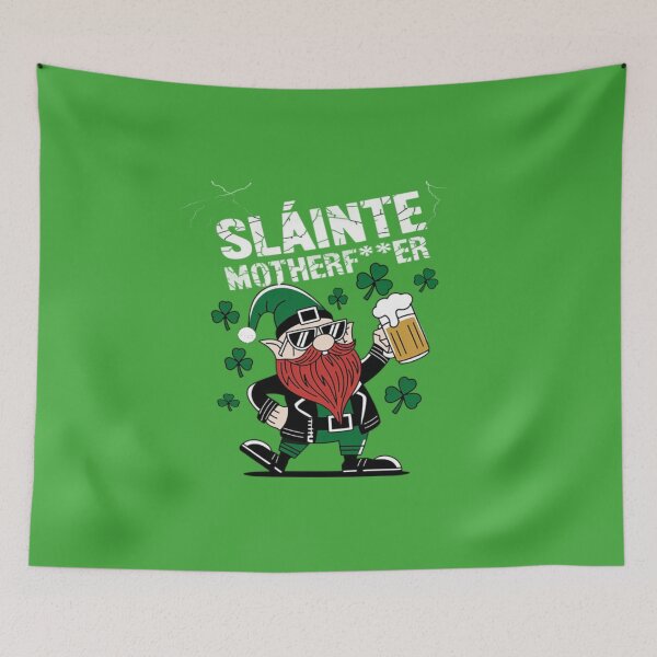 Item preview, Sláinte Motherf**ker – Śmieszna Koszulka na St. Patrick’s Day designed and sold by Tomasz  Siennicki.