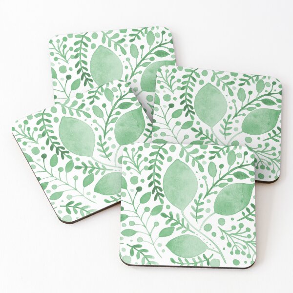 Item preview, Watercolor leaves - green designed and sold by wackapacka.