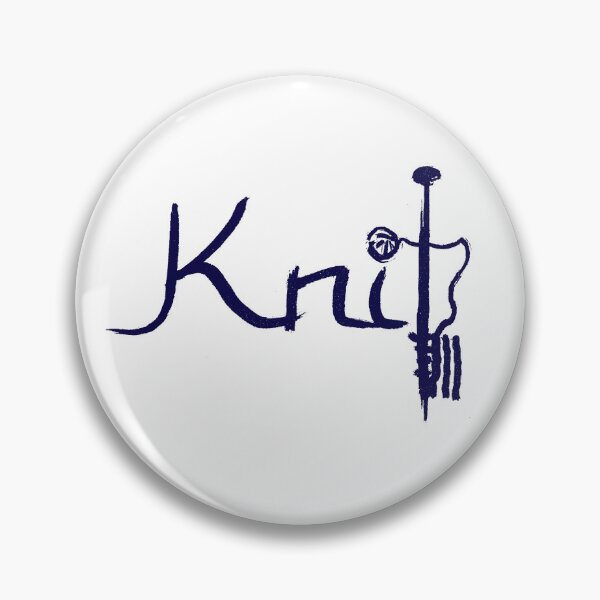 Item preview, Knitted Needles Navy Blue designed and sold by MagentaTwilight.