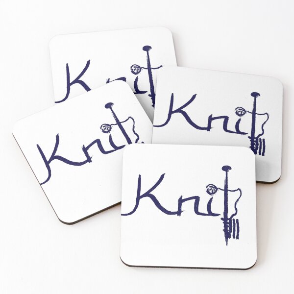 Item preview, Knitted Needles Navy Blue designed and sold by MagentaTwilight.
