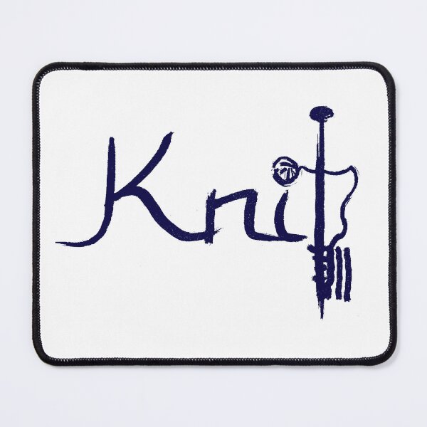 Item preview, Knitted Needles Navy Blue designed and sold by MagentaTwilight.