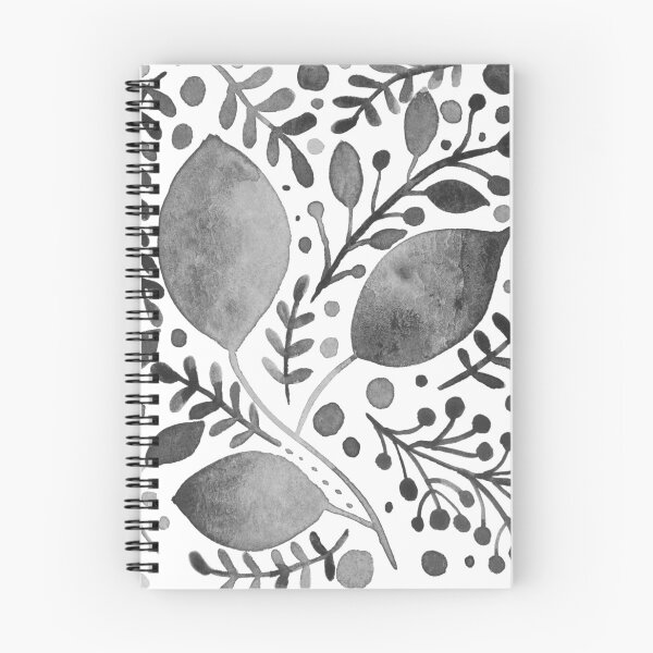 Item preview, Hojas de acuarela - blanco y negro designed and sold by wackapacka.