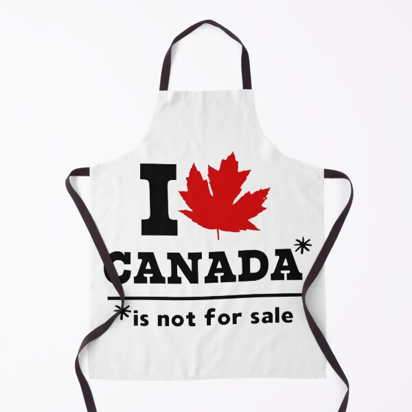 Item preview, I ❤️ Canada Is Not For Sale Bold Red Statement designed and sold by SplashTastic.