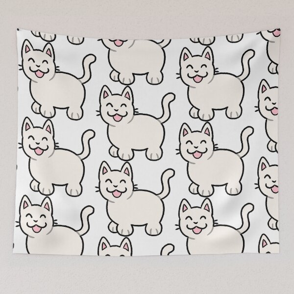Item preview, Silly White Cat designed and sold by ZorriSparkles.
