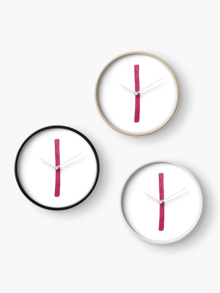 Thumbnail 3 of 4, Clock, Isa Germanic Rune designed and sold by MagentaTwilight.