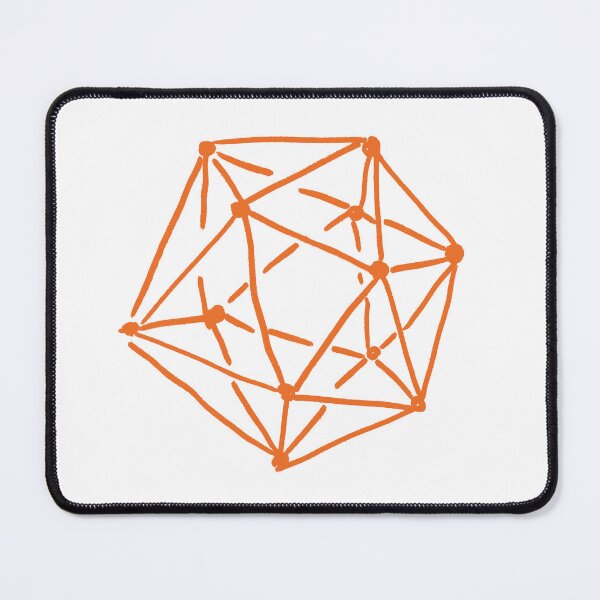 Item preview, Icosahedron Citrus Orange designed and sold by MagentaTwilight.