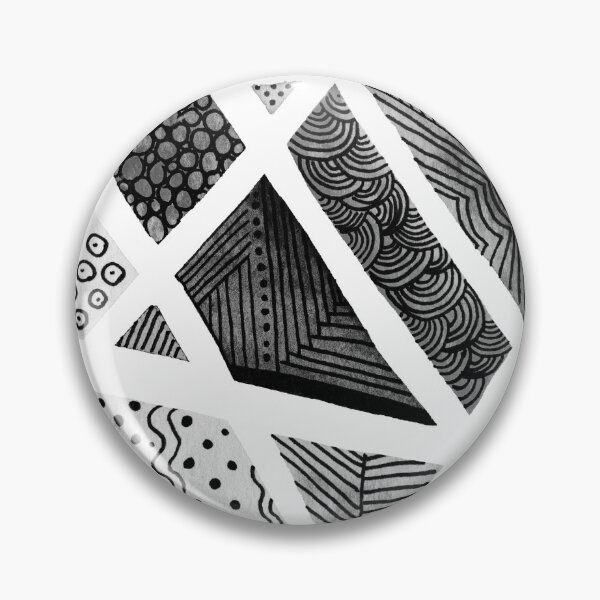 Item preview, Geometric doodle pattern - black and white designed and sold by wackapacka.