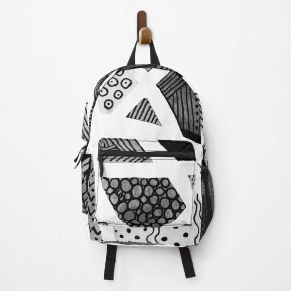 Item preview, Geometric doodle pattern - black and white designed and sold by wackapacka.