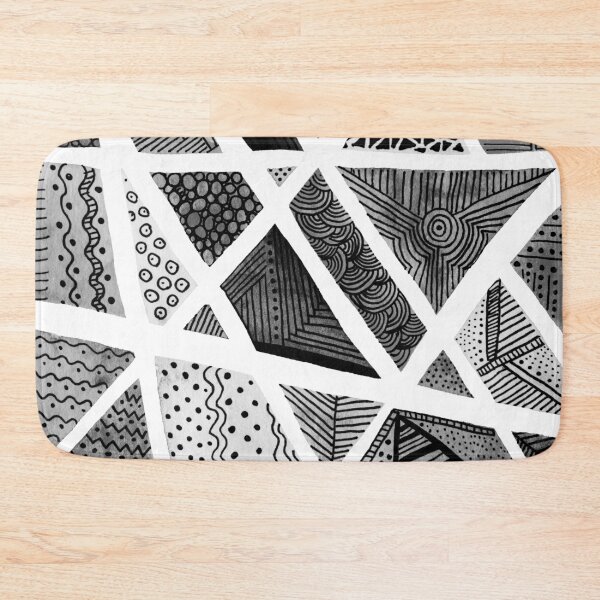 Item preview, Geometric doodle pattern - black and white designed and sold by wackapacka.