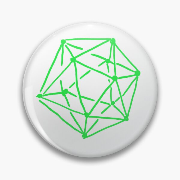 Item preview, Icosahedron Electric Green designed and sold by MagentaTwilight.
