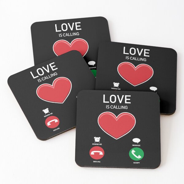 Item preview, Love is Calling Mobile Phone Call Interface Design designed and sold by Jaudaux Designs.