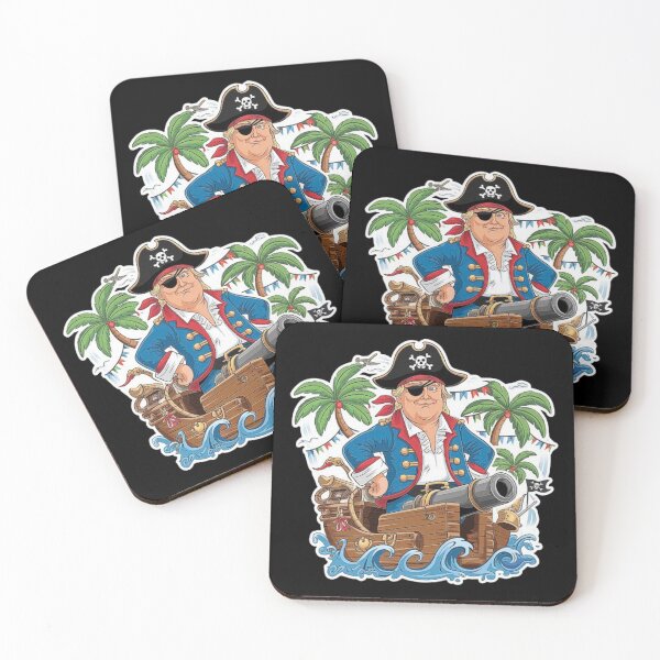 Item preview, Donald Trump Pirate Takeover | Bold Satirical Cartoon Pirate Illustration designed and sold by love3617.