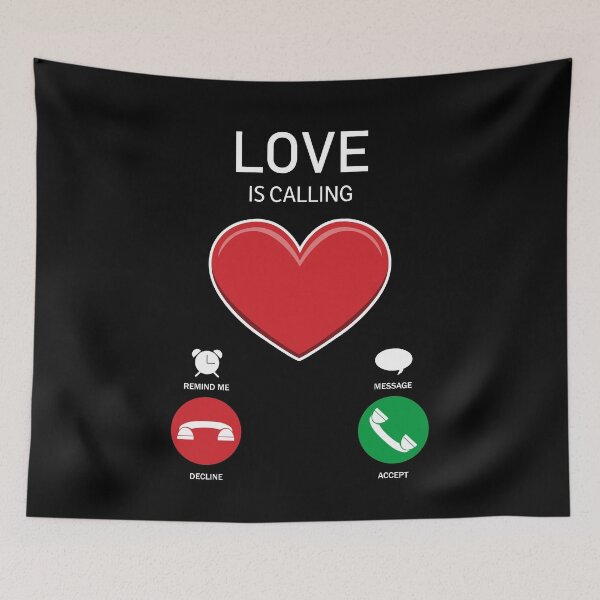 Aperçu de l'œuvre Conception de l'interface d'appel mobile Love is Call créée et vendue par Jaudaux Designs.
