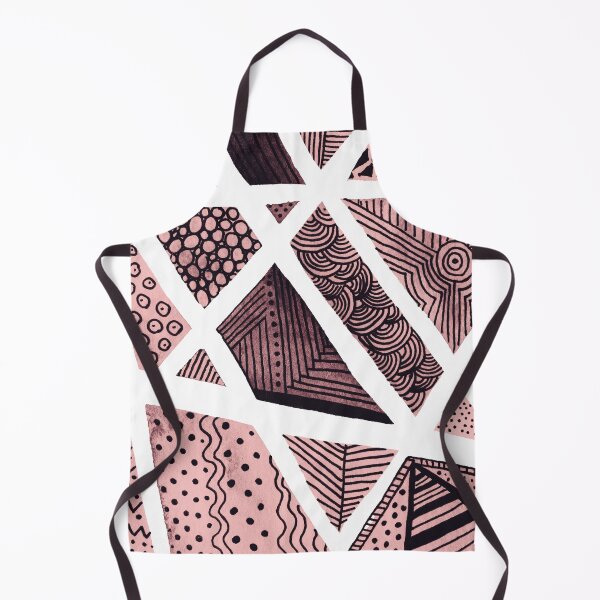 Item preview, Geometric doodle pattern - black and pink designed and sold by wackapacka.