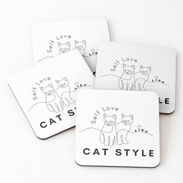 Item preview, Self Love: Cat Style - Minimalist Feline Affirmation designed and sold by Dub2with-su-.