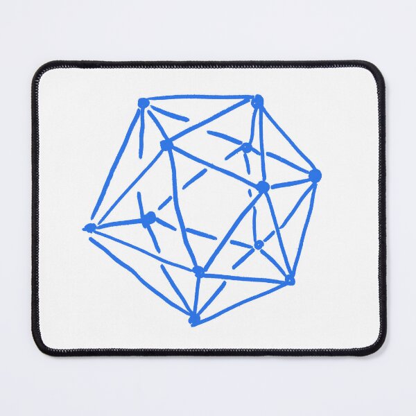 Item preview, Icosahedron Electric Blue designed and sold by MagentaTwilight.