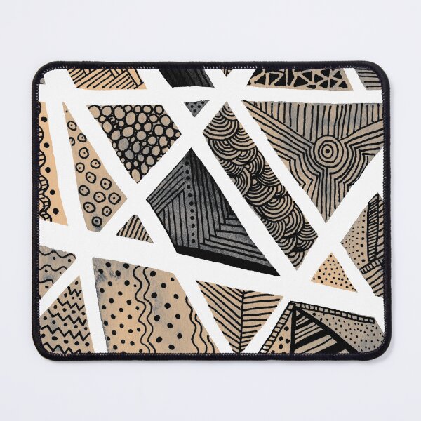 Item preview, Geometric doodle pattern - neutral designed and sold by wackapacka.