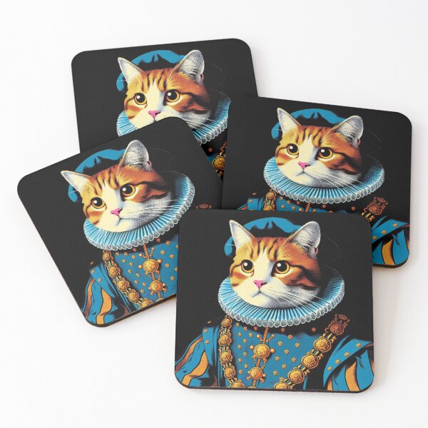 Item preview, Cat in Medieval Noble Attire designed and sold by MixtaGraphics.