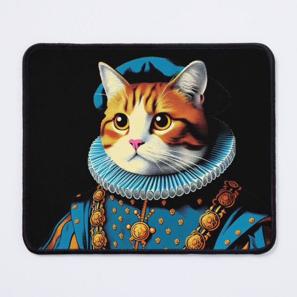 Item preview, Cat in Medieval Noble Attire designed and sold by MixtaGraphics.