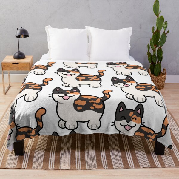 Item preview, Silly Tortoiseshell Calico White Cat designed and sold by ZorriSparkles.