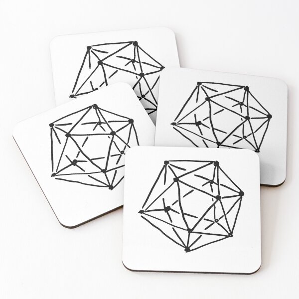 Item preview, Icosahedron Black designed and sold by MagentaTwilight.