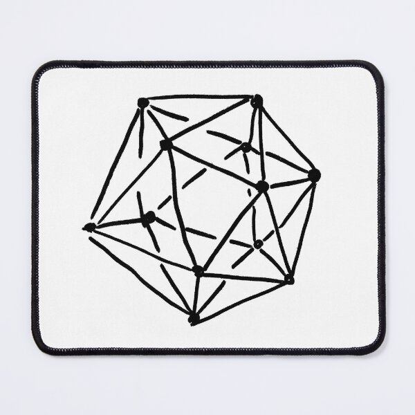Item preview, Icosahedron Black designed and sold by MagentaTwilight.