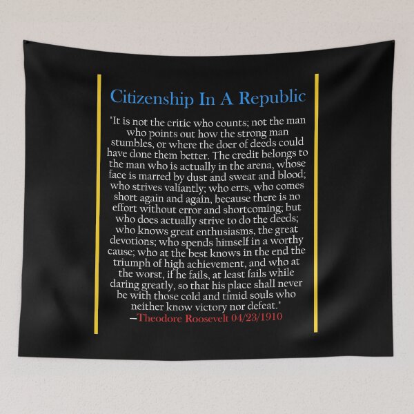 Item preview, Citizenship In A Republic - Theodore Roosevelt designed and sold by CornerStone57.