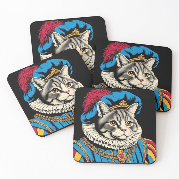 Item preview, Cat in  Medieval Noble Attire designed and sold by MixtaGraphics.