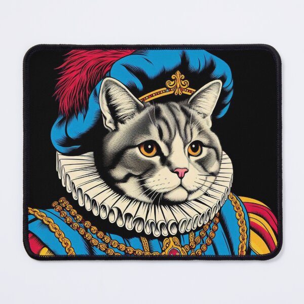 Item preview, Cat in Medieval Noble Attire designed and sold by MixtaGraphics.
