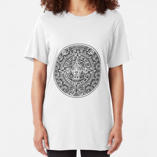 Aztec calendar Slim Fit T-Shirt