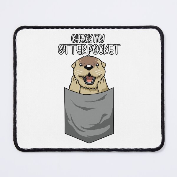 Item preview, Check My Otter Pocket Cute Otter Design designed and sold by Jaudaux Designs.