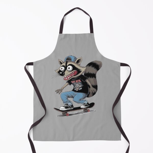 Item preview, Skateboarding Raccoon in Heavy Metal designed and sold by love3617.