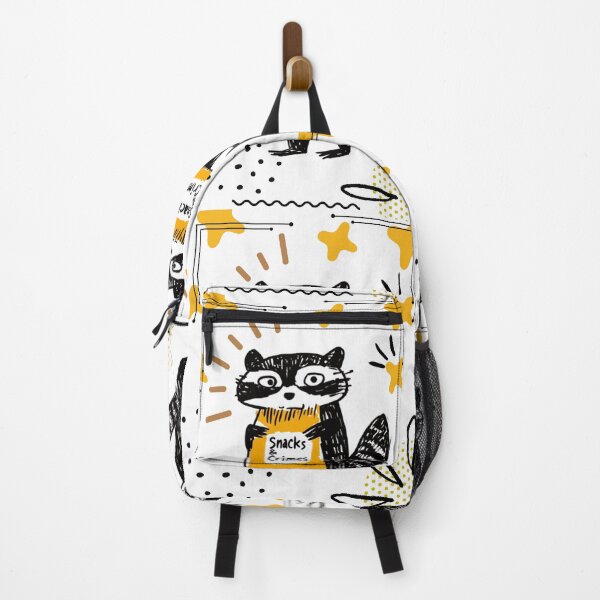 Item preview, SNACKS & CRIMES – Funny Raccoon Art designed and sold by Molly's Gone Mad .