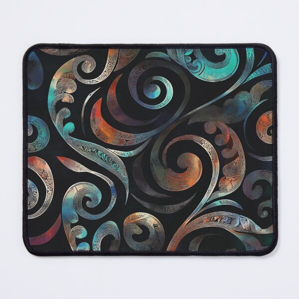 Item preview, New Zealand Paua Māori Pattern Koru Design 346 designed and sold by GrinGalore.