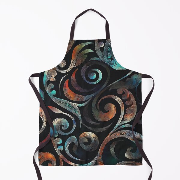Item preview, New Zealand Paua Māori Pattern Koru Design 346 designed and sold by GrinGalore.