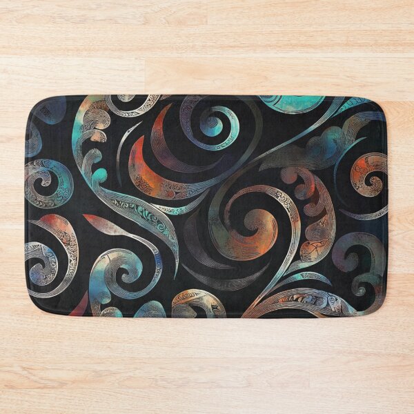 Item preview, New Zealand Paua Māori Pattern Koru Design 346 designed and sold by GrinGalore.