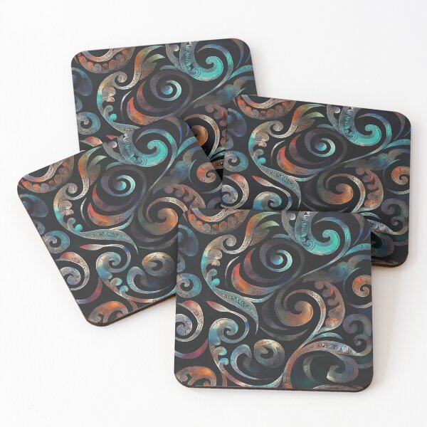 Item preview, New Zealand Paua Māori Pattern Koru Design 346 designed and sold by GrinGalore.