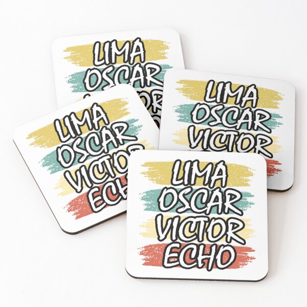 Item preview, LOVE Spelled in Phonetic Codes on Colorful Stripes designed and sold by SplashTastic.