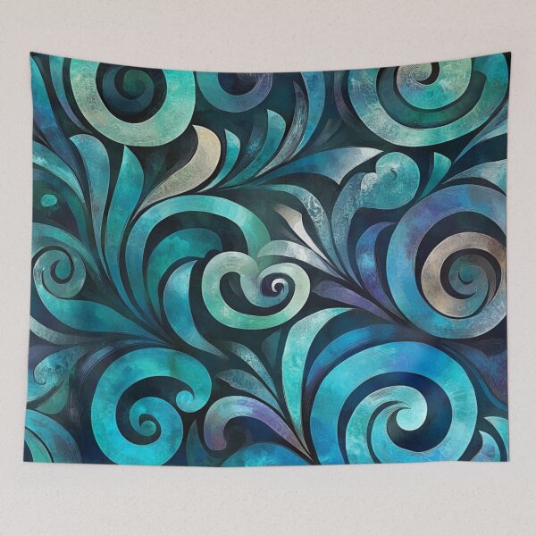 Item preview, New Zealand Paua Māori Pattern Koru Design 348 designed and sold by GrinGalore.