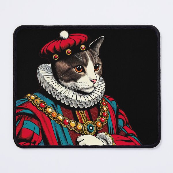 Item preview, Cat in  Medieval Noble Attire designed and sold by MixtaGraphics.
