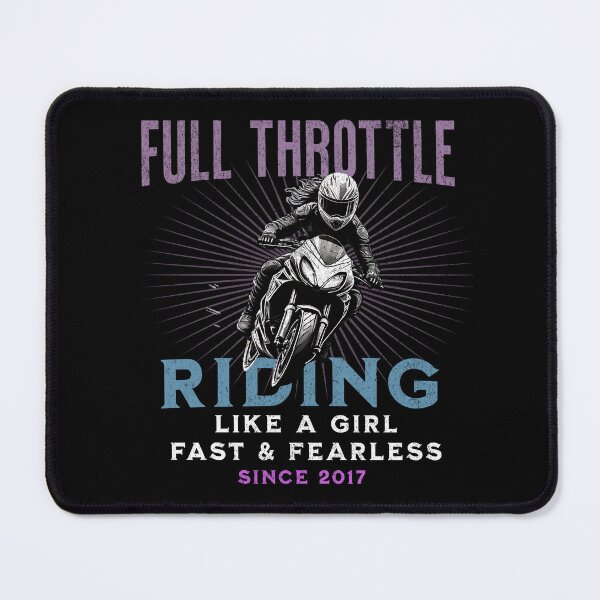 Item preview, Full Throttle - Riding Like a Girl Since 2017 designed and sold by LegendaryDesigns.
