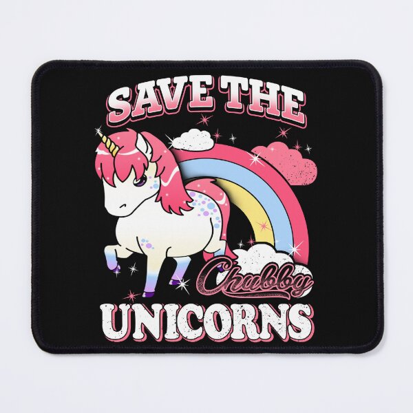 Item preview, Save the chubby Unicorn funny chubby t shirt designed and sold by StreetArtPro.