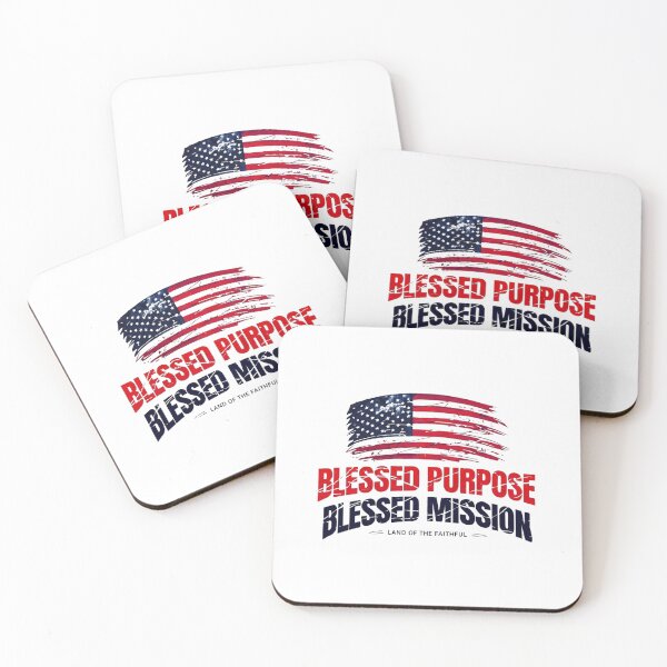 Item preview, Blessed Purpose, Blessed Mission – Christian Faith USA Patriotic Design designed and sold by PolynesianGrace.